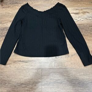 Jessica Simpson Black V-Neck Blouse
